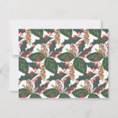 実り2の写真コラージュ フラット ホリデー カード (裏面)