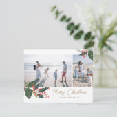 実り2の写真コラージュ フラット ホリデー カード (スタンド正面)