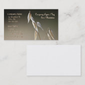 実を結ぶ野生オートムギ名刺のテンプレート 名刺 (正面/裏面)