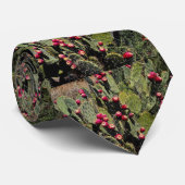 実を結んだウチワサボテンサボテン、Sonoranの砂漠 ネクタイ (ロール)