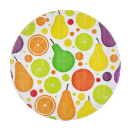 実カラフルり多いバイブレンスパターンアート カッティングボード