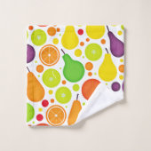 実カラフルり多いバイブレンスパターンアート バスタオルセット (ウォッシュタオル)