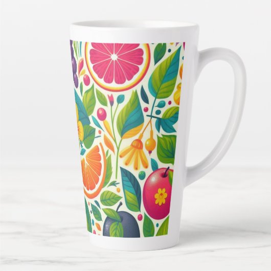 実カラフル果 カフェラテマグ (右)