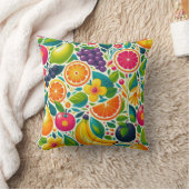 実カラフル果 クッション (ブランケット)