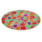 実カラフル行性スペクトルパターン カッティングボード (角)