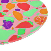 実カラフル行性スペクトルパターン カッティングボード (角)