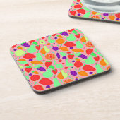 実カラフル行性スペクトルパターン コースター (左側)