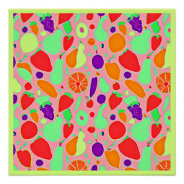 実カラフル行性スペクトルパターン ポスター