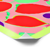 実カラフル行性スペクトルパターン ポスター (コーナー)