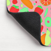 実カラフル行性スペクトルパターン マウスパッド (コーナー)