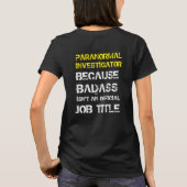 実体BADASSの仕事 Tシャツ (裏面)