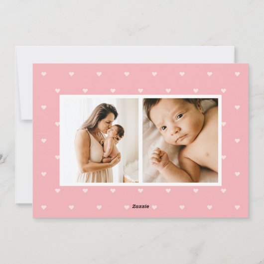 実在おもしろいベビー誕生の発表 シーズンカード (裏面)