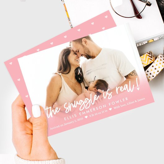 実在おもしろいベビー誕生の発表 シーズンカード