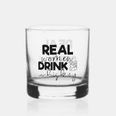 実在おもしろい女子がワードアートを飲む ウイスキーグラス (裏面)