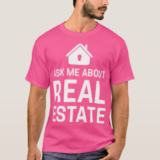 実在おもしろい実在Estate Agent頼 Meについて Tシャツ