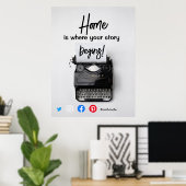 実在おもしろい家は物語の始まる場所 ポスター (ホームオフィス)