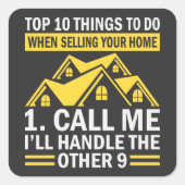 実在おもしろい引用文 スクエアシール (正面)