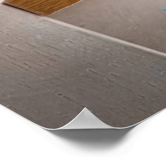 実在おもしろい生活猫のエステートはがき ポスター (角)