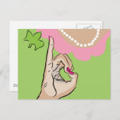 実在かわいらし女の子ファインアート ポストカード (正面/裏面)