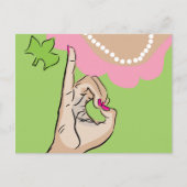 実在かわいらし女の子ファインアート ポストカード (正面)