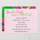 実在かわいらし女子ライフ招待状 招待状 (正面/裏面)