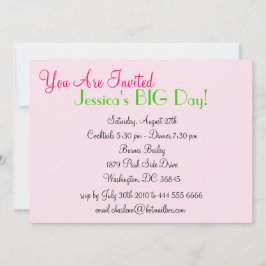 実在かわいらし女子ライフ招待状 招待状