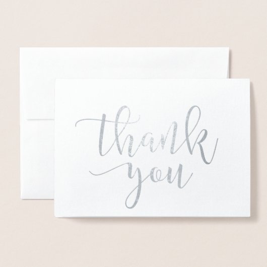 実在しますホイルの原稿のスタイル5をありがとう 箔カード (封筒付き正面)