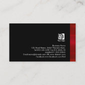 実在はっきりした代理店金属性名刺 名刺 (裏面)