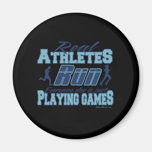 実在アスリート走 マグネット (正面)