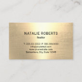 実在エスティモダンエージェントブラック&金ゴールド不動産仲介業者 名刺 (裏面)