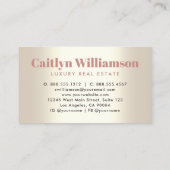 実在エスティーブローカーピモダンンクグリッターハウス金ゴールド 名刺 (裏面)