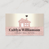 実在エスティーブローカーピモダンンクグリッターハウス金ゴールド 名刺 (正面)