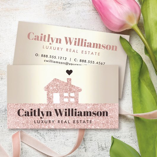 実在エスティーブローカーピモダンンクグリッターハウス金ゴールド 名刺