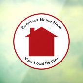 実在エステートオフィスドアの窓のリングサイン ウィンドウサイン (シート3)