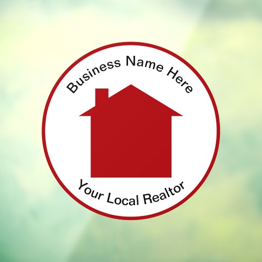 実在エステートオフィスドアの窓のリングサイン ウィンドウサイン (シート3)