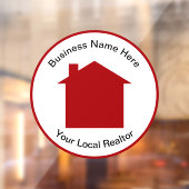 実在エステートオフィスドアの窓のリングサイン ウィンドウサイン (シート2)