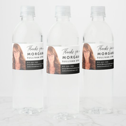 実在エステートオープンハウスQRコードマーケティング ペットボトルラベル (ボトル)