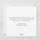 実在エステートカンパニーハッピーホリデーズグエレガントリーン シーズンカード (裏面)