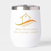 実在エステートカンパニー金ゴールドハウスロゴカスタム不動産仲介業者 (正面)