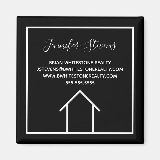 実在エステートカンパモダンニーカスタムマーケティングブラック マグネット (正面)