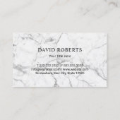 実在エステートハウスルーフのロゴモダン金ゴールド 名刺 (裏面)