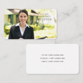 実在エステート不動産仲介業者リアルティフォトアポイントメント 名刺 (正面/裏面)