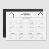 実在エステート会社カスタム2023カレンダーマグネット (正面/裏面)