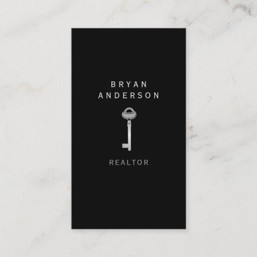 実在エステート銀鍵名刺 名刺 (正面)