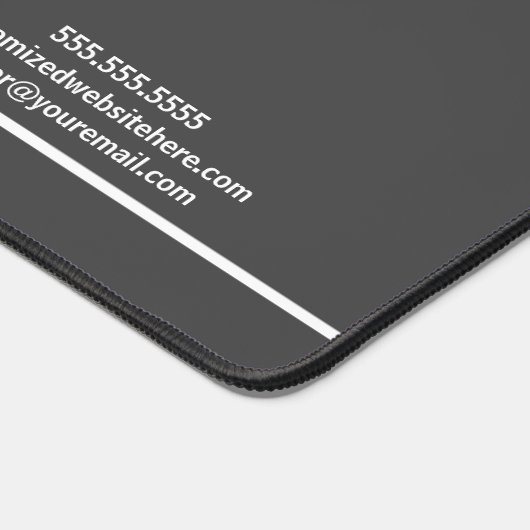 実在エステーパーソナライズされたト会社灰色不動産仲介業者 デスクマット (コーナー)