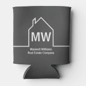 実在エステーパーソナライズされたト会社灰色不動産仲介業者 缶クーラー (正面)