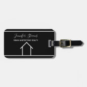 実在エステーモダントウカスタムック不動産仲介業者 ラゲッジタグ (正面横)