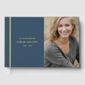 実在エレガントホイル、愛する記憶の青い葬儀 ゲストブック (正面)