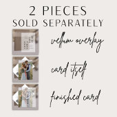 実在エレガントVellumオーバーレイQRコードフォト結婚ズ 招待状