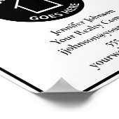 実在カスタムロゴオープンハウスウェルカム ポスター (角)